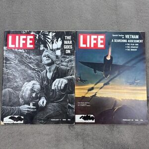 Vintage LIFE Magazine February 1966 Vietnam War Issues Lot of 2 Feb 11 Feb 25